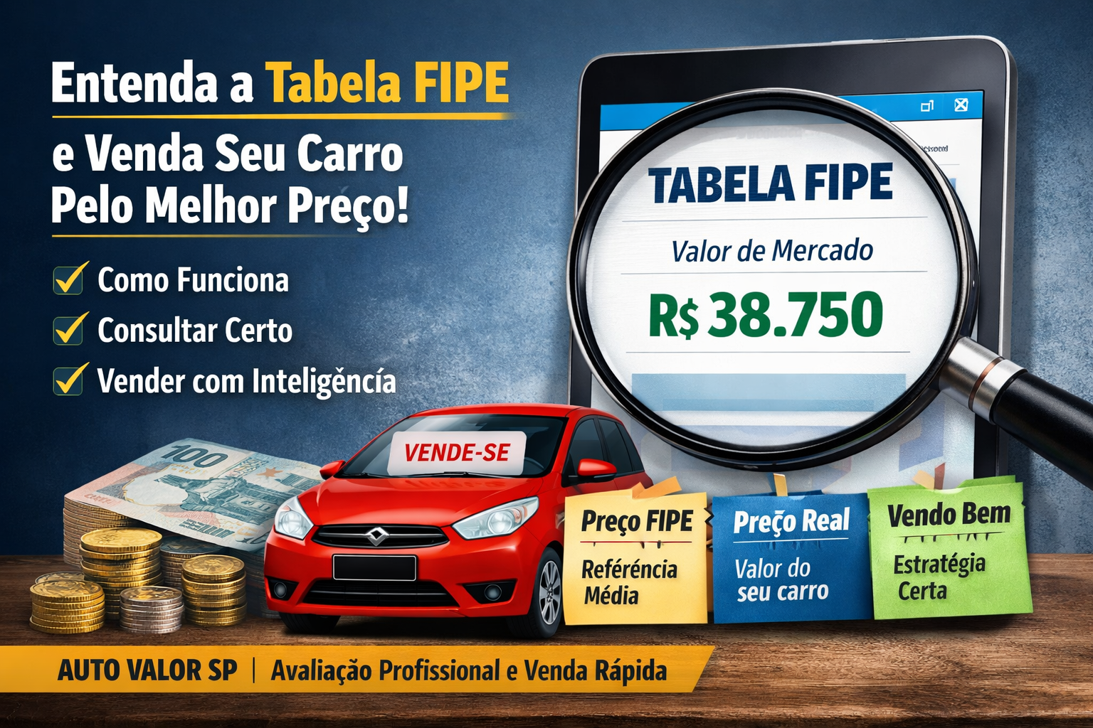 Como Funciona a Tabela FIPE e Como Usar para Vender Seu Carro